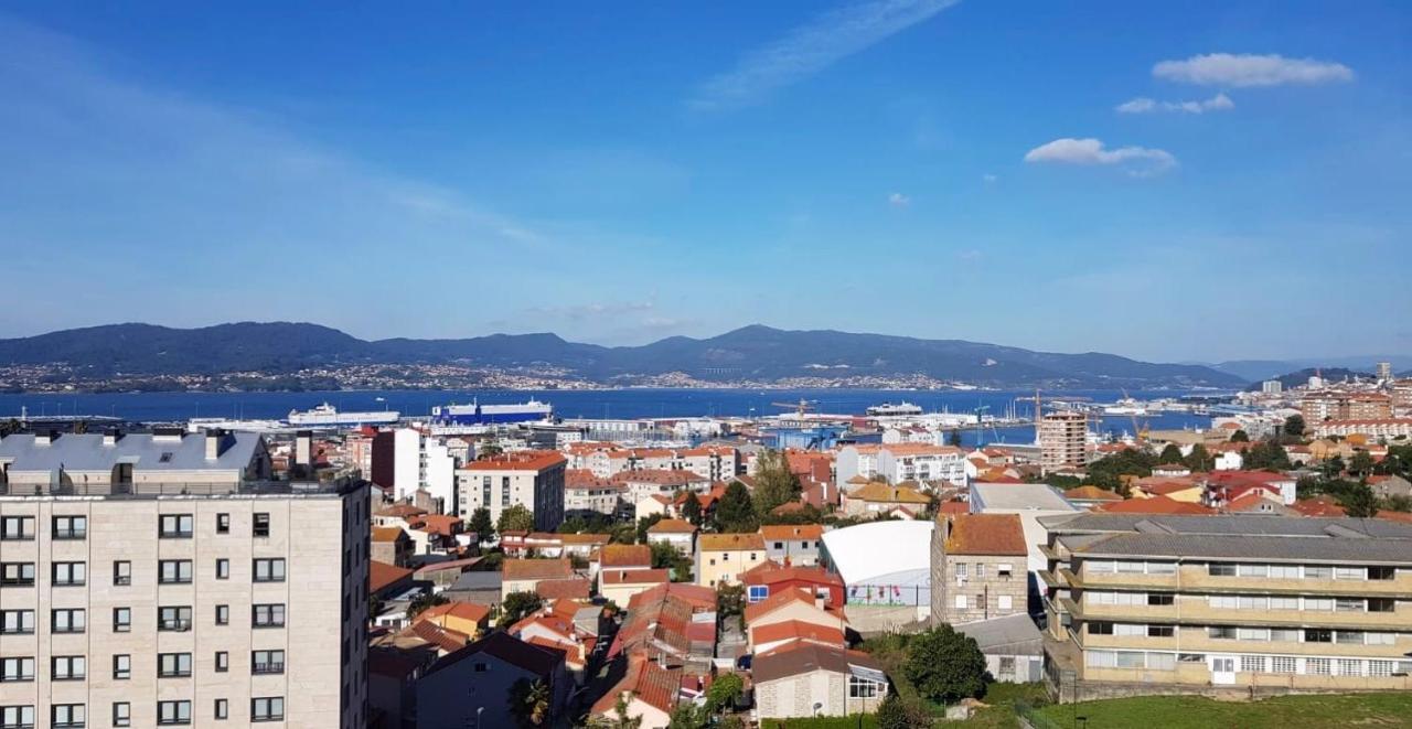 Piso Miracies- Wifi- Parking- Vistas Ria De Vigo Lägenhet Exteriör bild